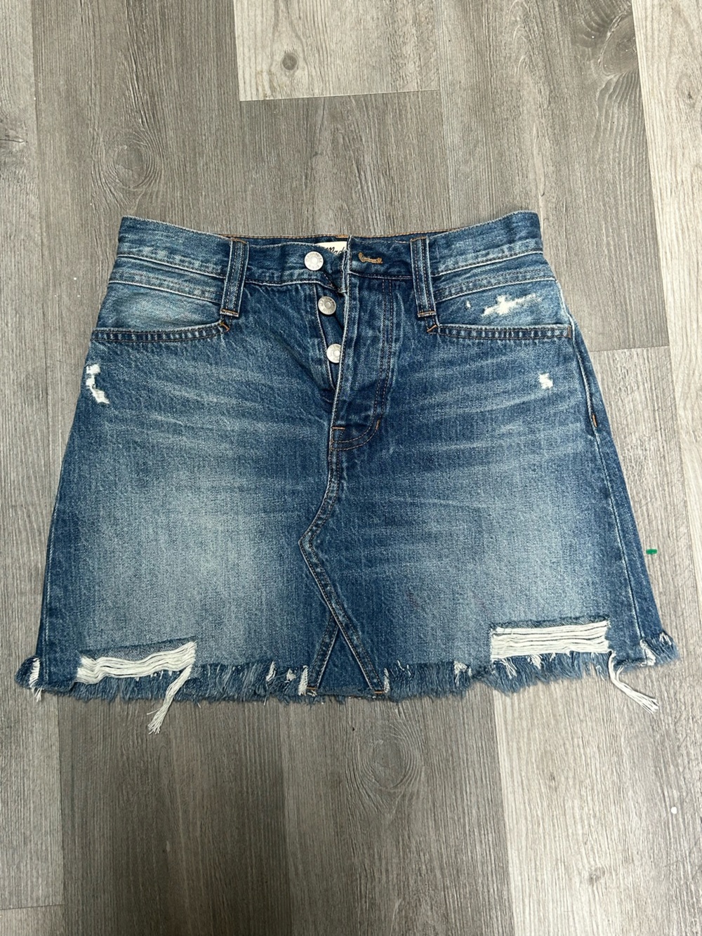 Madewell aline denim skirt